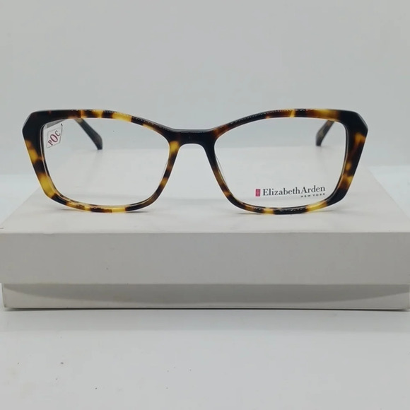 NWT WOMEN\'S ELIZABETH ARDEN EYEGLASS FRAMES ROMONA DARK TORTOISE